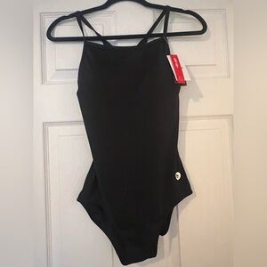 Baleaf Black Swimsuit with Logo Detail
